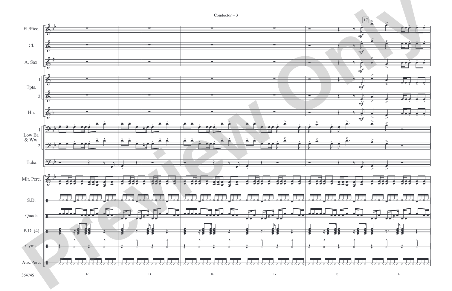 Winner: Marching Band Conductor Score & Parts