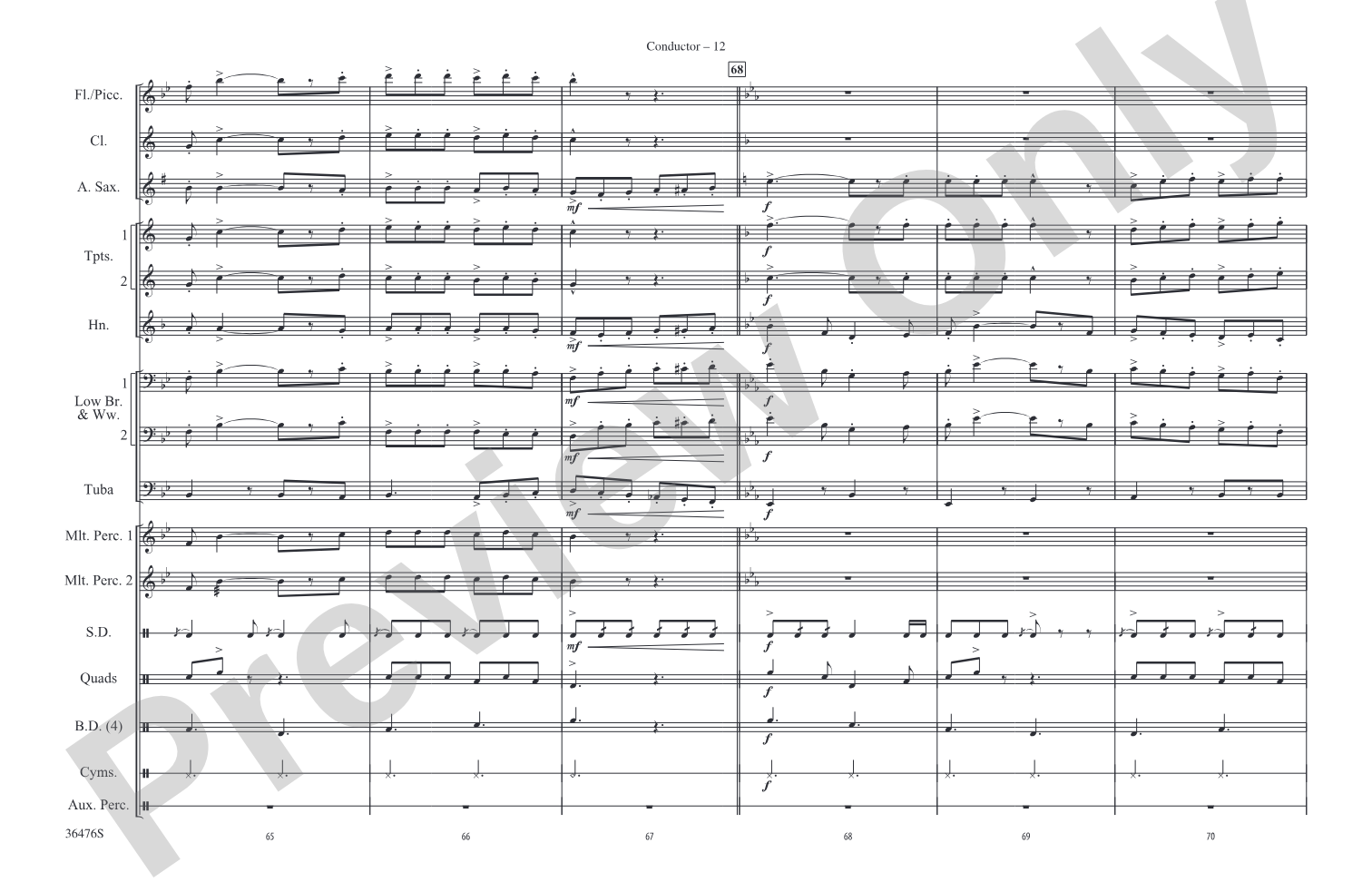 The Wizard of Oz Meets The Wiz, Part 1: Marching Band Conductor Score & Parts