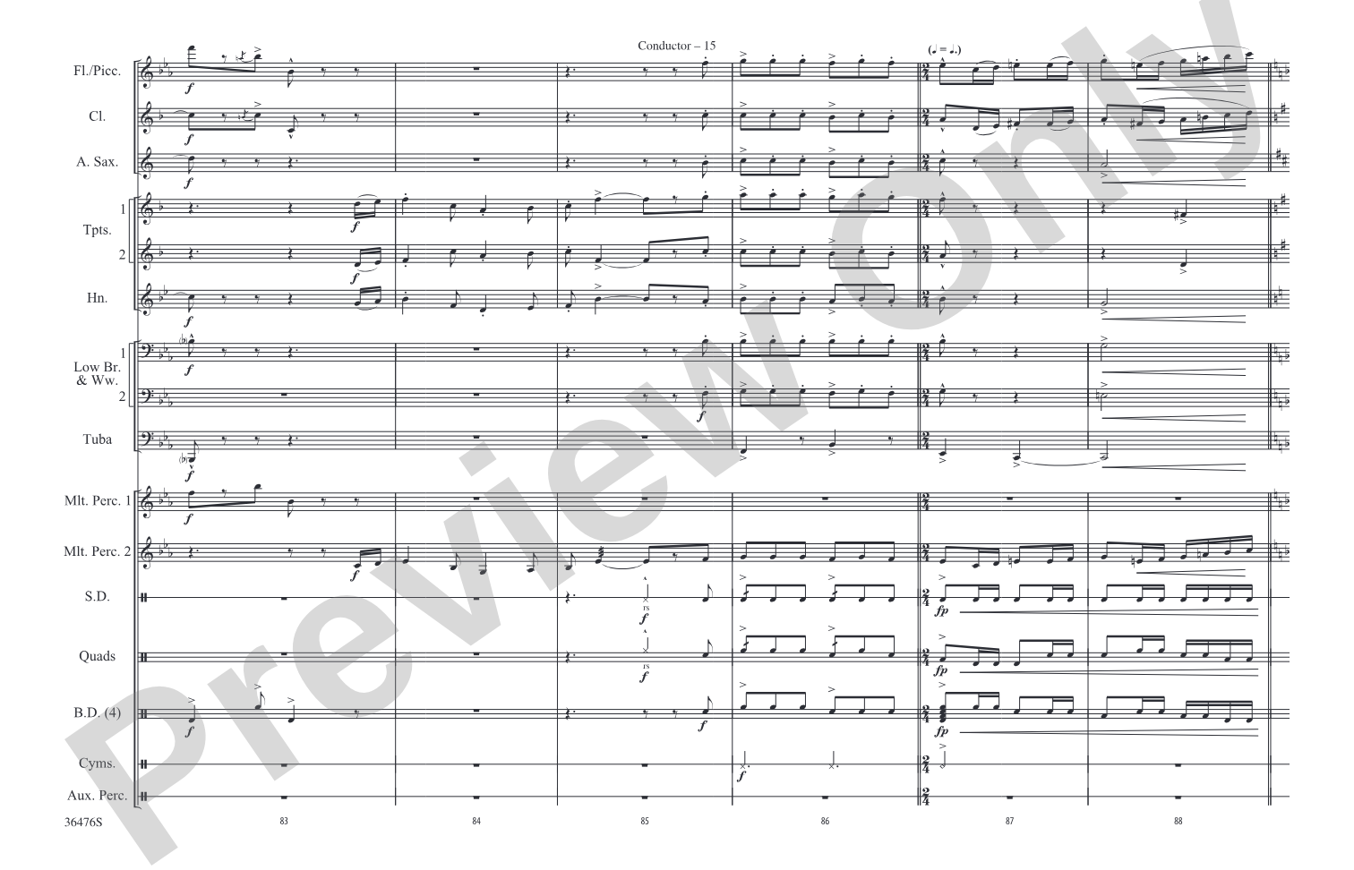The Wizard of Oz Meets The Wiz, Part 1: Marching Band Conductor Score & Parts