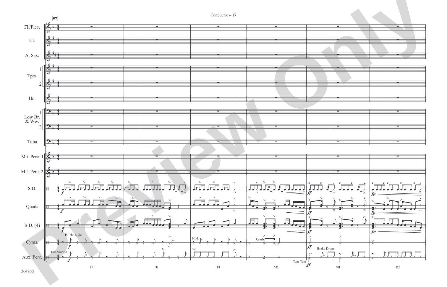 The Wizard of Oz Meets The Wiz, Part 1: Marching Band Conductor Score & Parts
