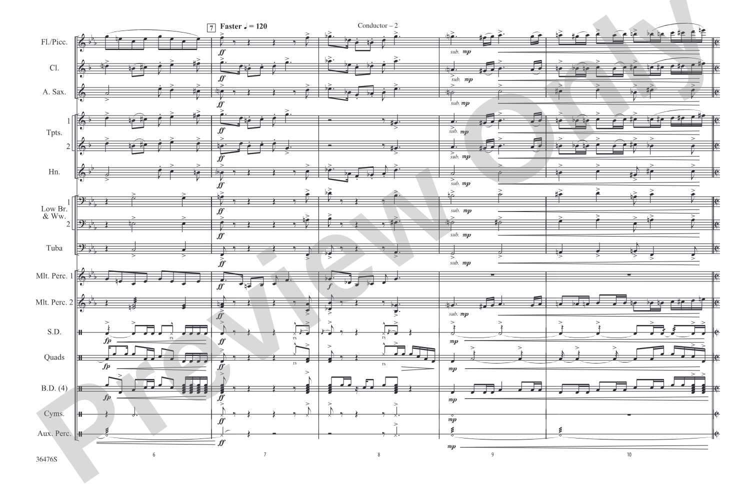 The Wizard of Oz Meets The Wiz, Part 1: Marching Band Conductor Score & Parts