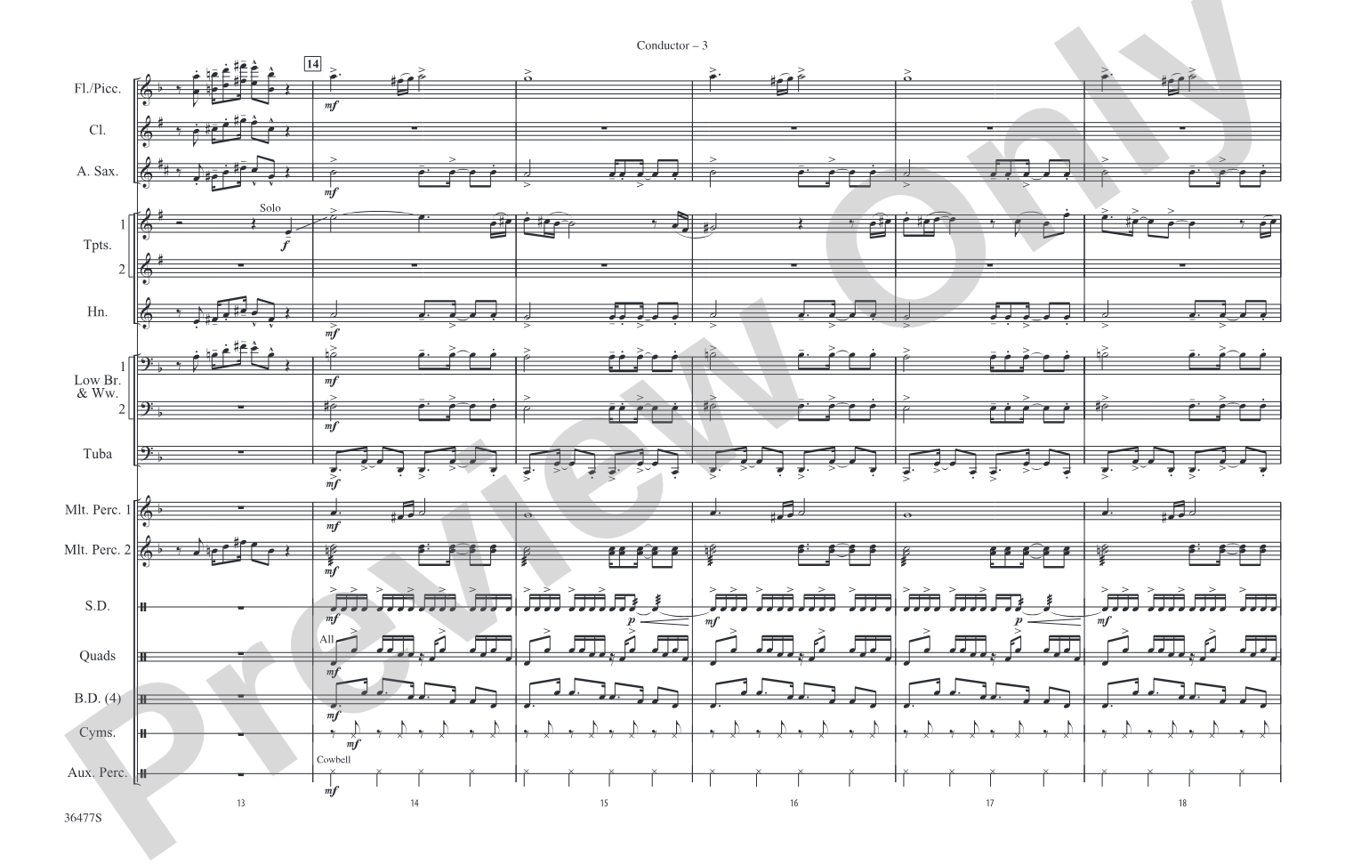 The Wizard of Oz Meets The Wiz, Part 2: Marching Band Conductor Score & Parts