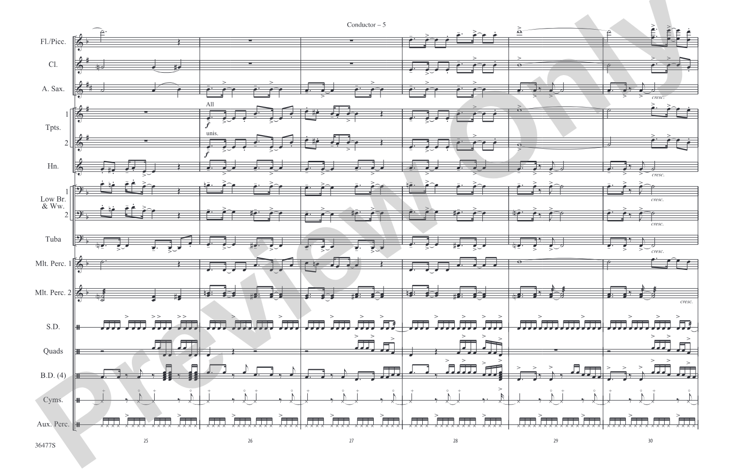 The Wizard of Oz Meets The Wiz, Part 2: Marching Band Conductor Score & Parts