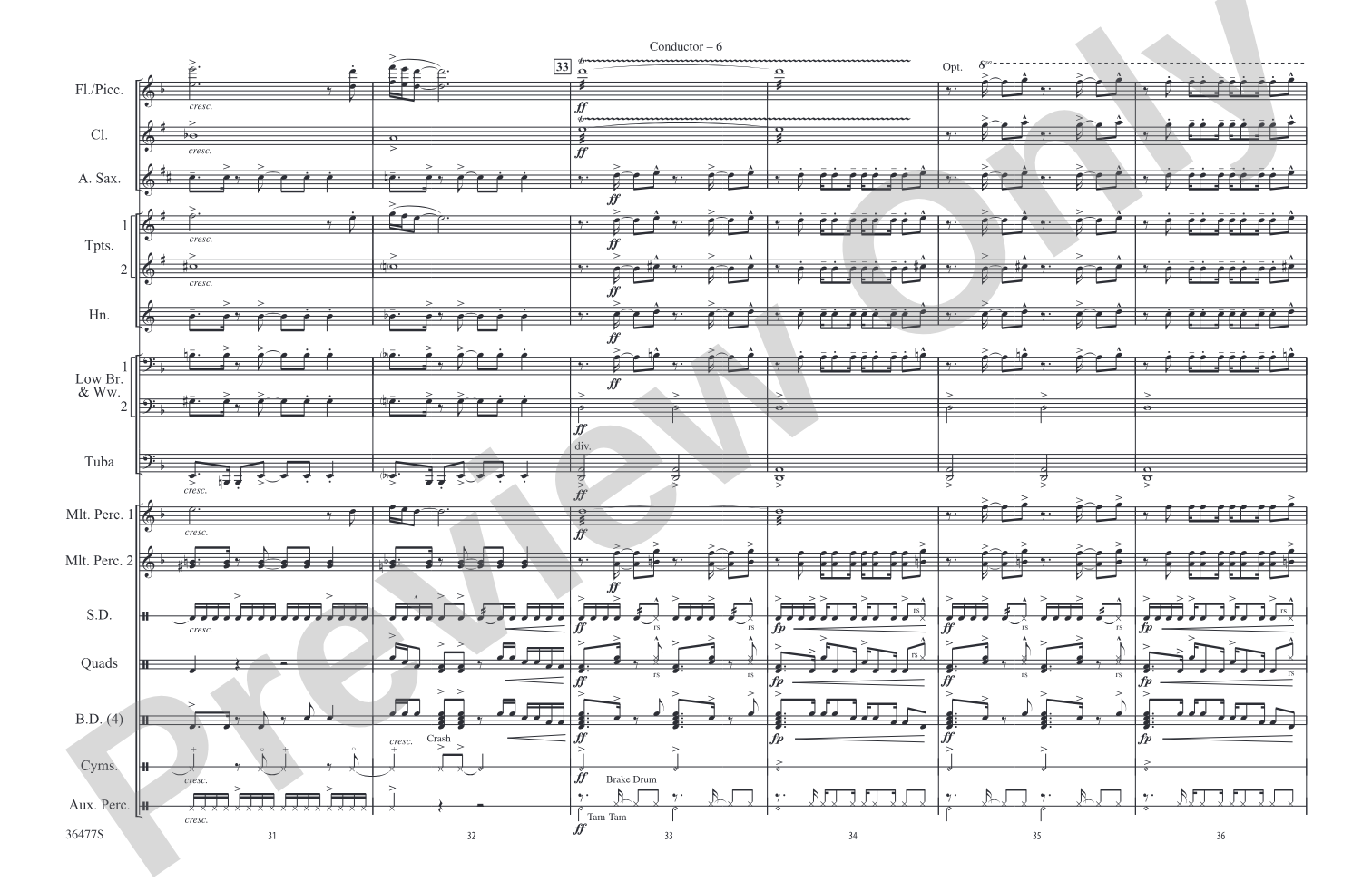 The Wizard of Oz Meets The Wiz, Part 2: Marching Band Conductor Score & Parts