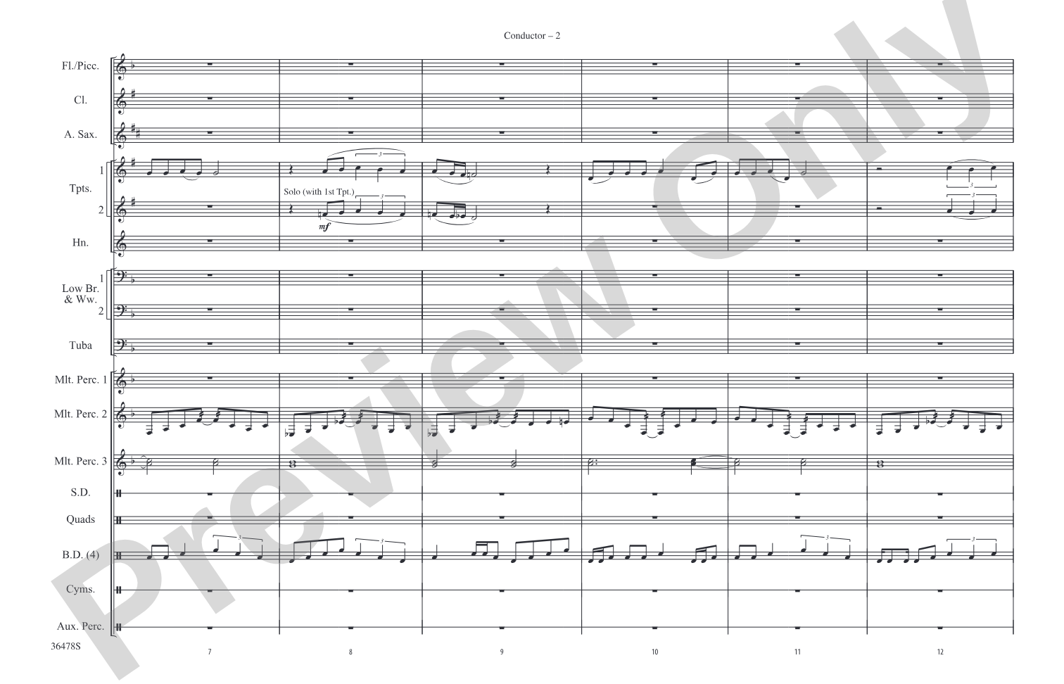 The Wizard of Oz Meets The Wiz, Part 3: Marching Band Conductor Score & Parts