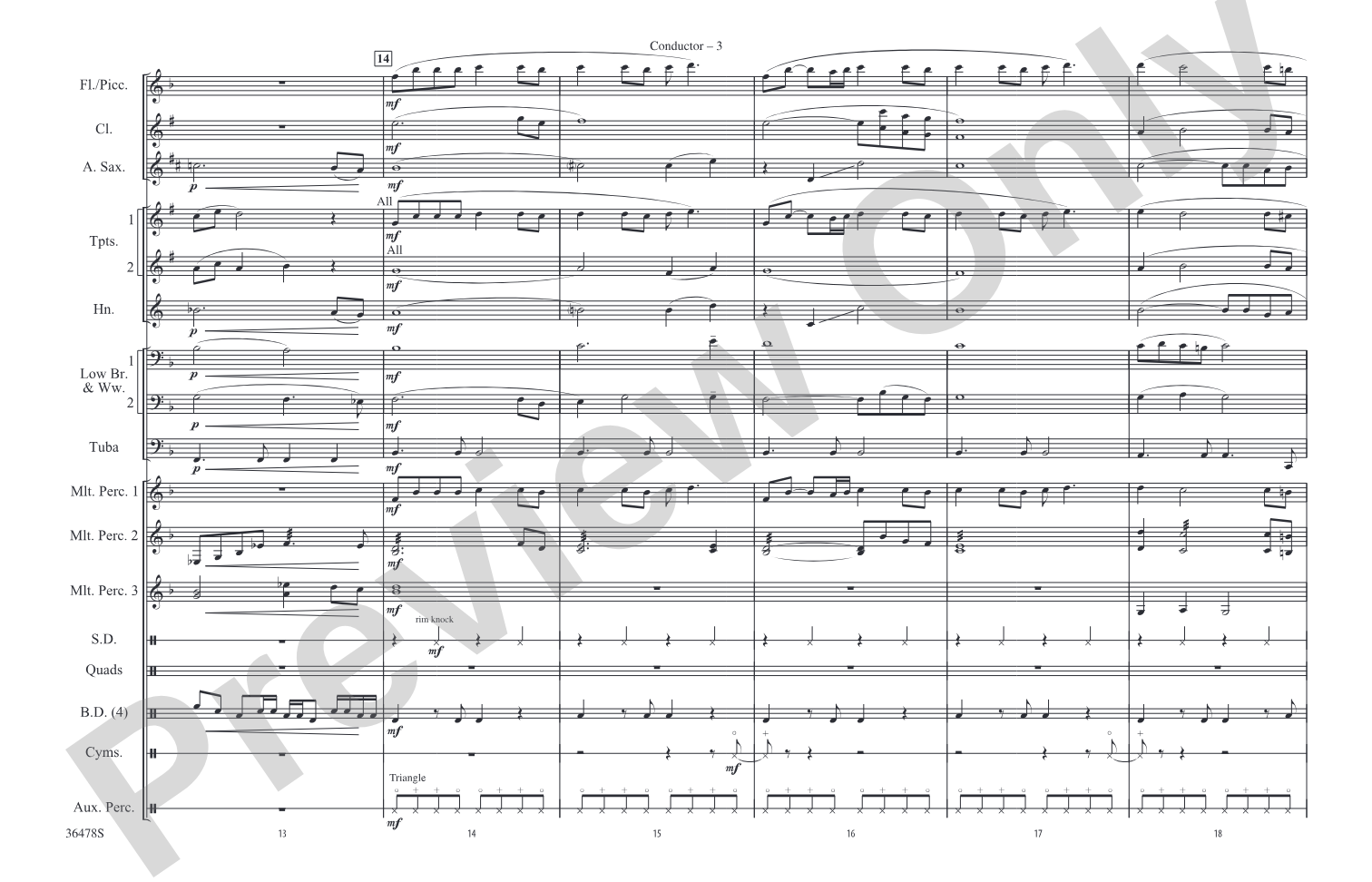 The Wizard of Oz Meets The Wiz, Part 3: Marching Band Conductor Score & Parts