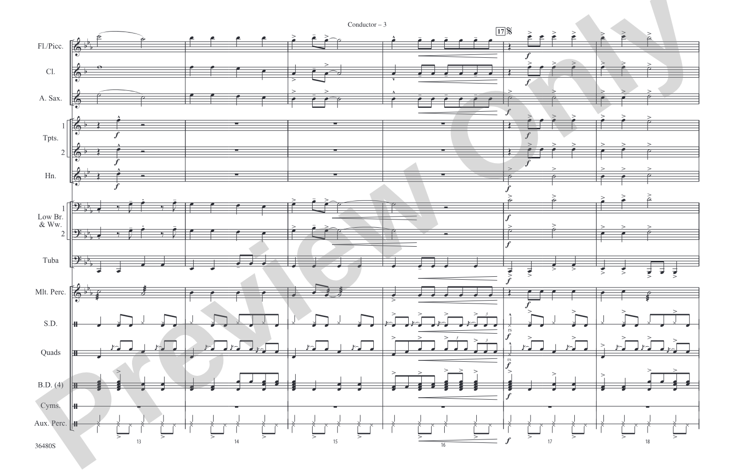 Holiday: Marching Band Conductor Score & Parts