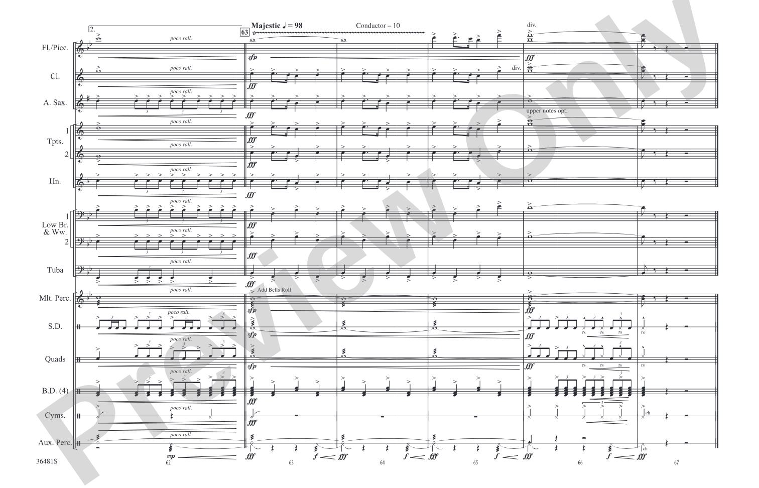 Wake Me Up When September Ends / Homecoming: Marching Band Conductor Score & Parts