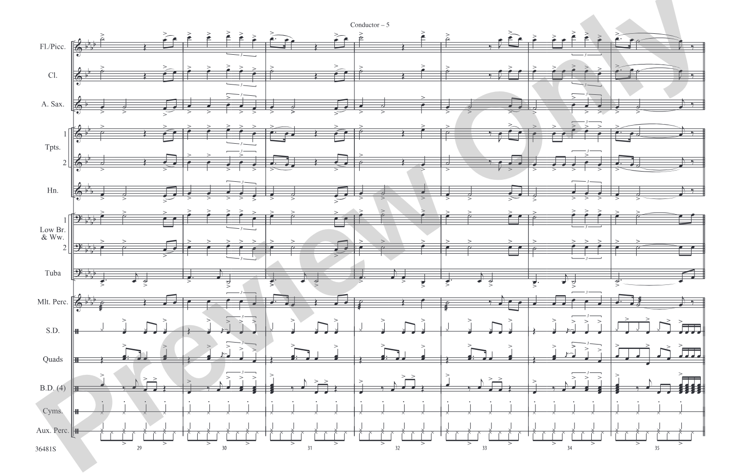 Wake Me Up When September Ends / Homecoming: Marching Band Conductor Score & Parts