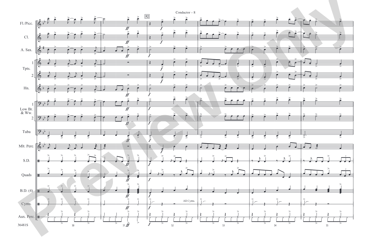 Wake Me Up When September Ends / Homecoming: Marching Band Conductor Score & Parts