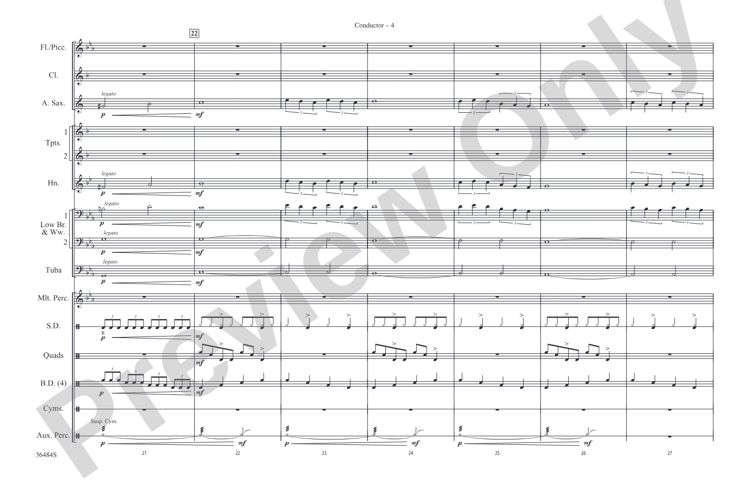 Detroit Rock City: Marching Band Conductor Score & Parts