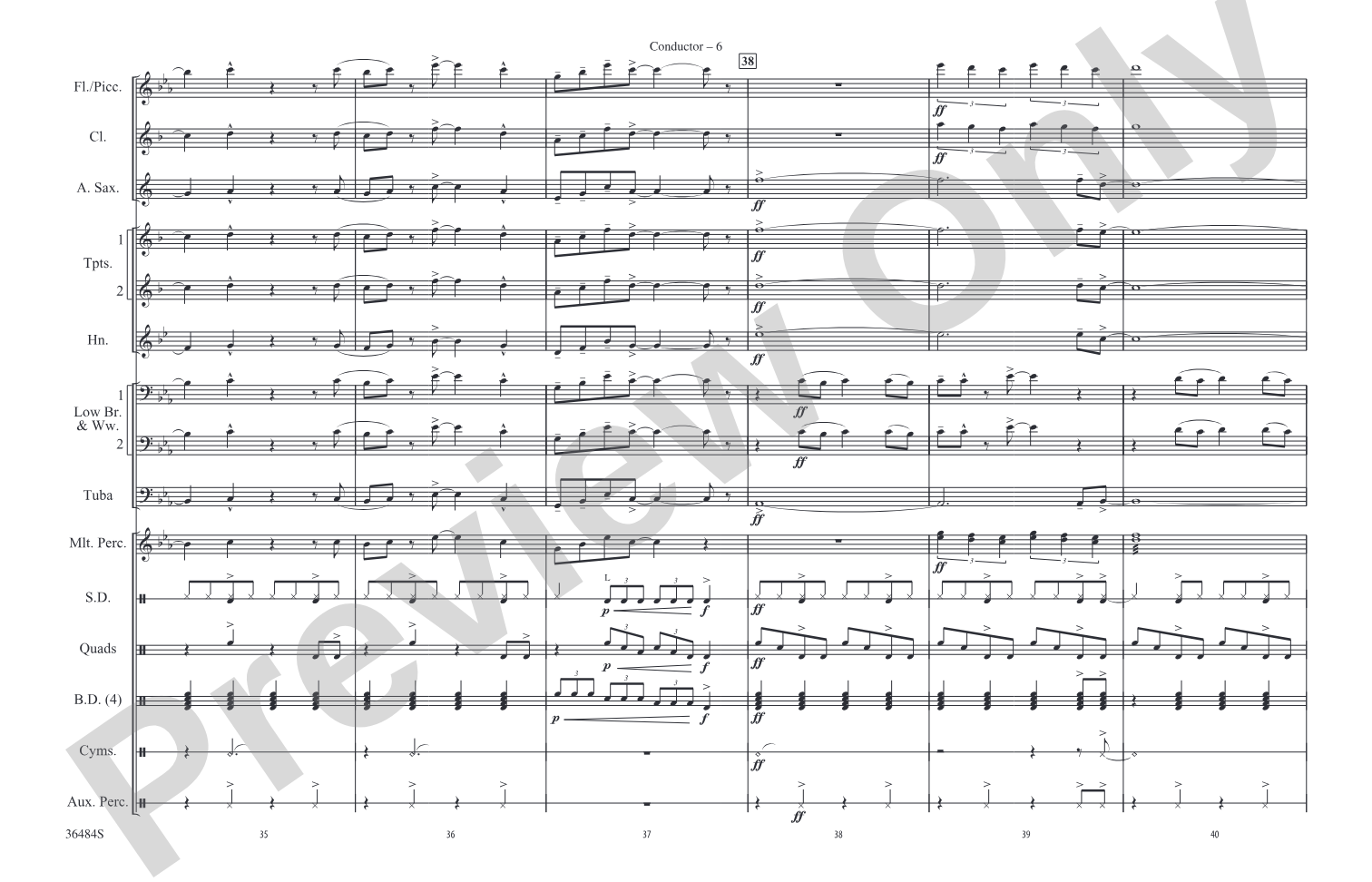 Detroit Rock City: Marching Band Conductor Score & Parts