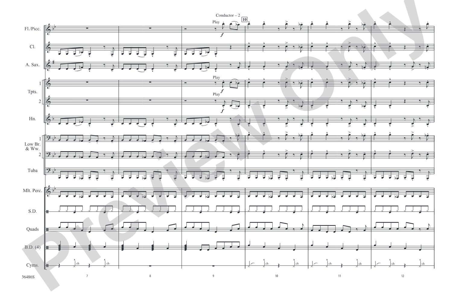 Step Up: Marching Band Conductor Score & Parts