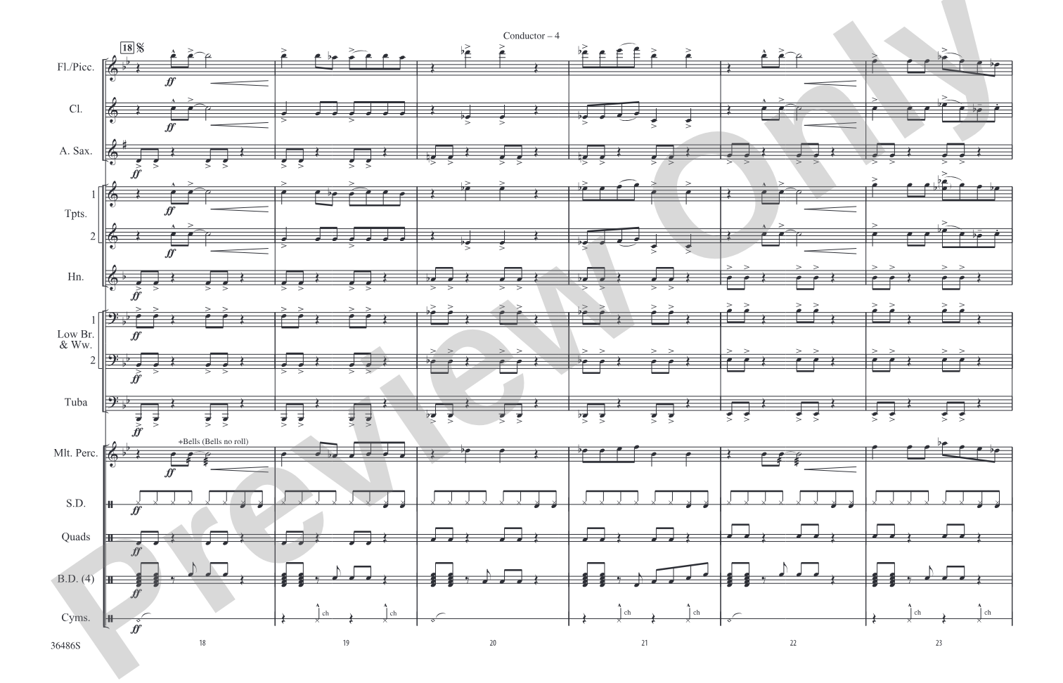 Step Up: Marching Band Conductor Score & Parts