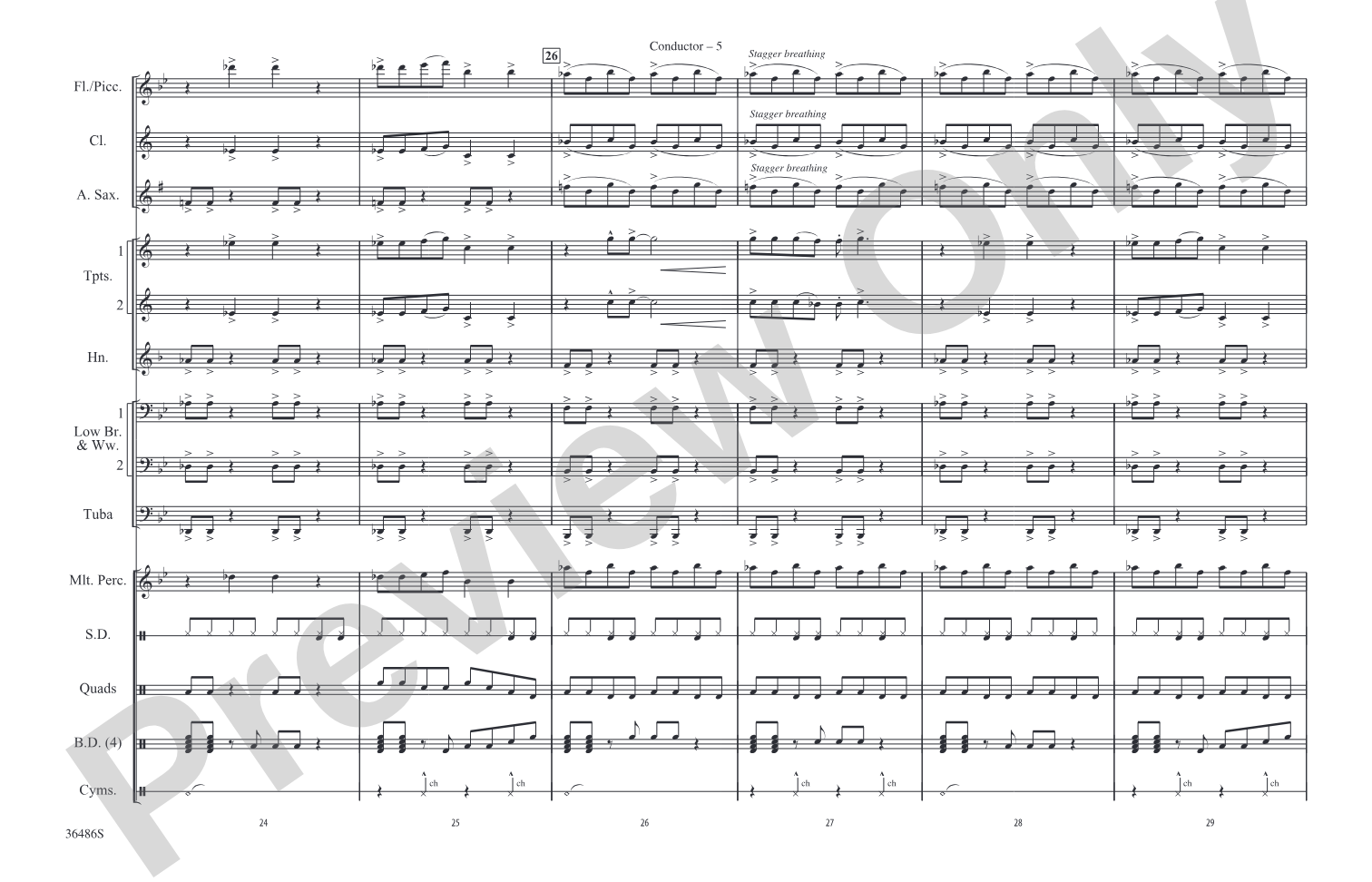 Step Up: Marching Band Conductor Score & Parts