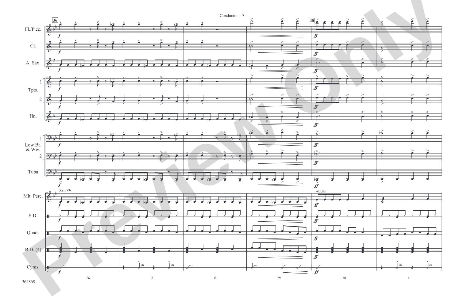 Step Up: Marching Band Conductor Score & Parts