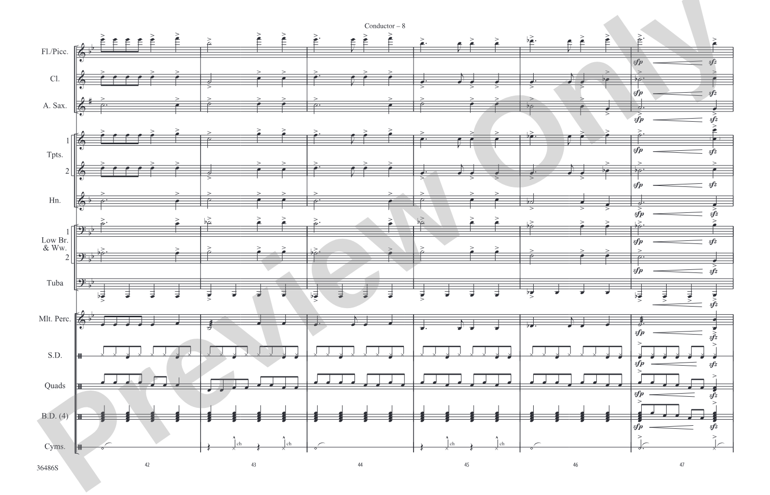 Step Up: Marching Band Conductor Score & Parts