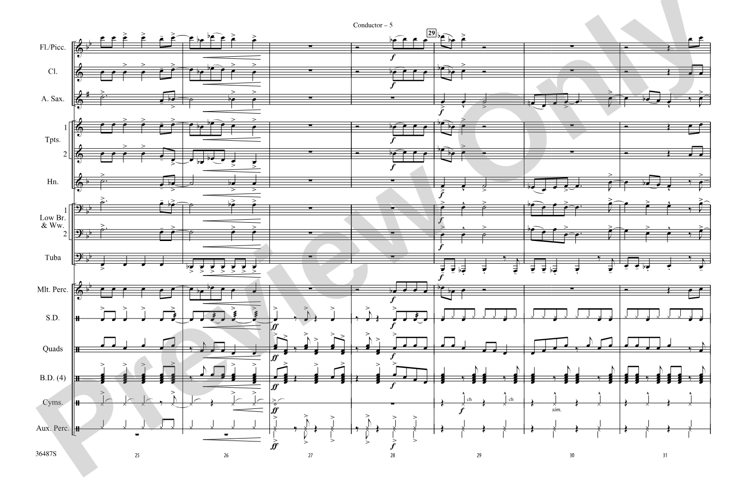 Simply Irresistible: Marching Band Conductor Score & Parts