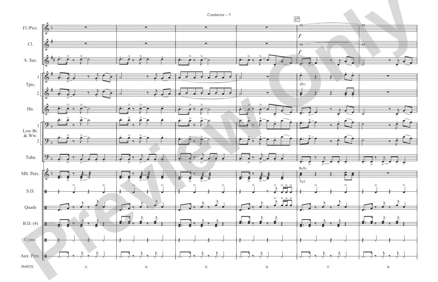 Baby: Marching Band Conductor Score & Parts