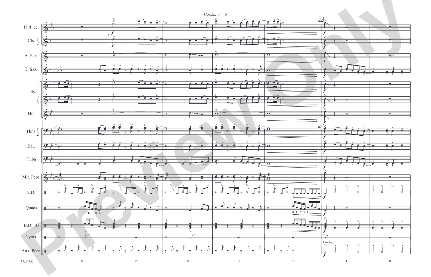 Bang the Drum All Day: Marching Band Conductor Score & Parts
