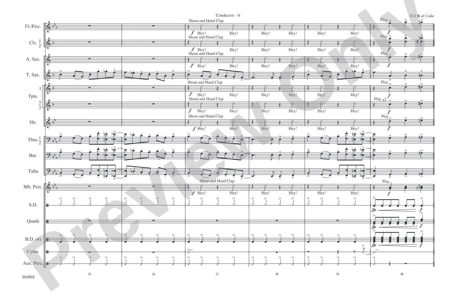 Bang the Drum All Day: Marching Band Conductor Score & Parts