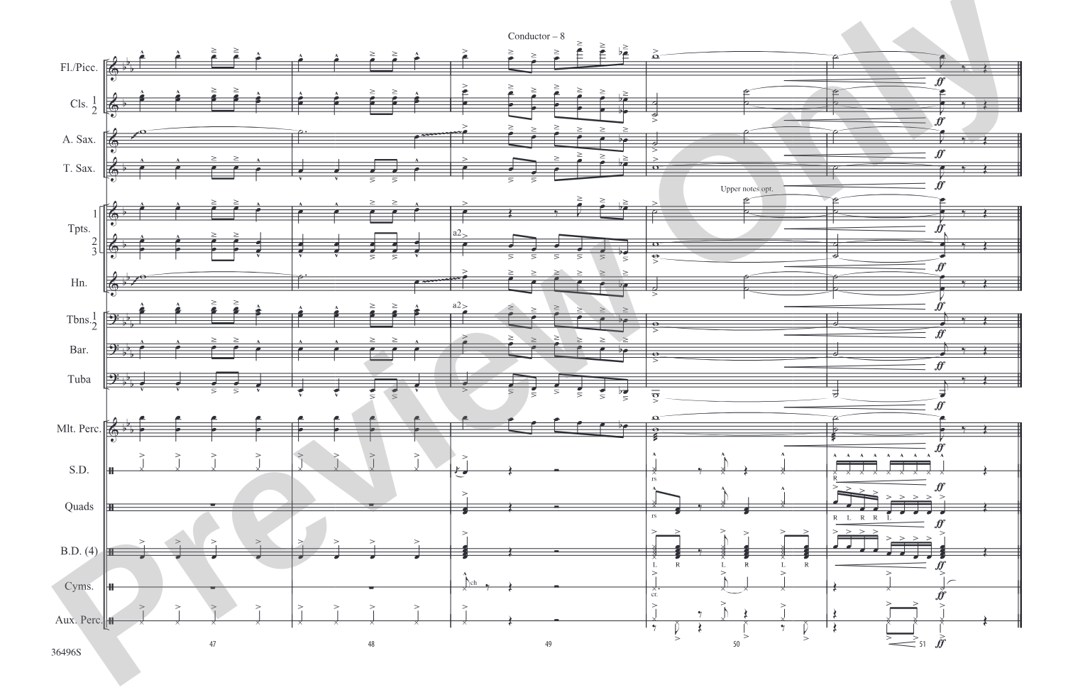 Bang the Drum All Day: Marching Band Conductor Score & Parts