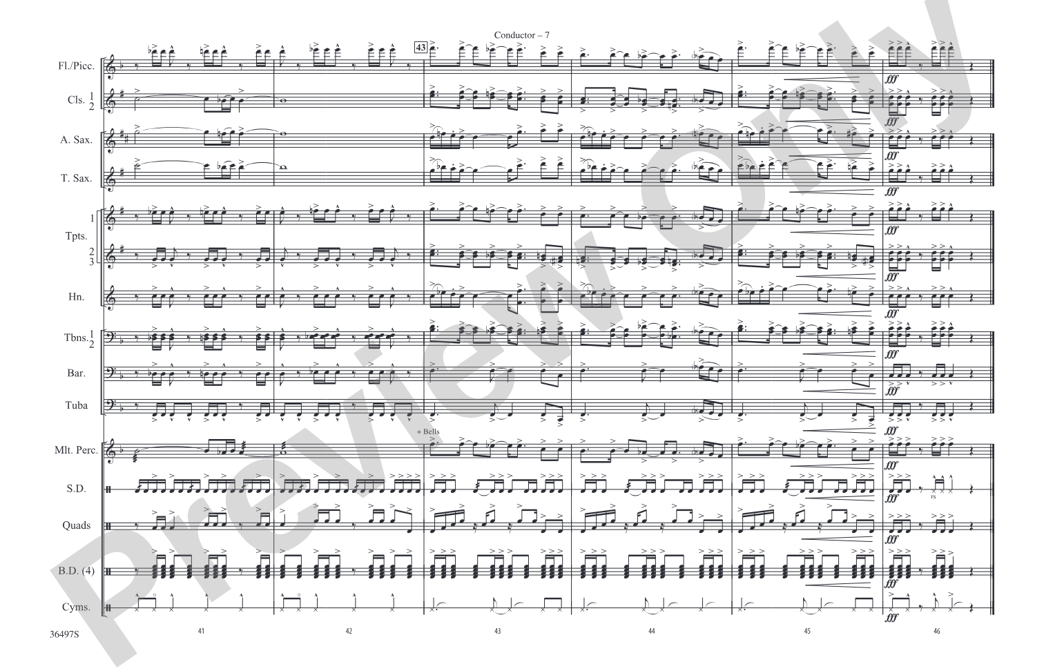 Kashmir: Marching Band Conductor Score & Parts