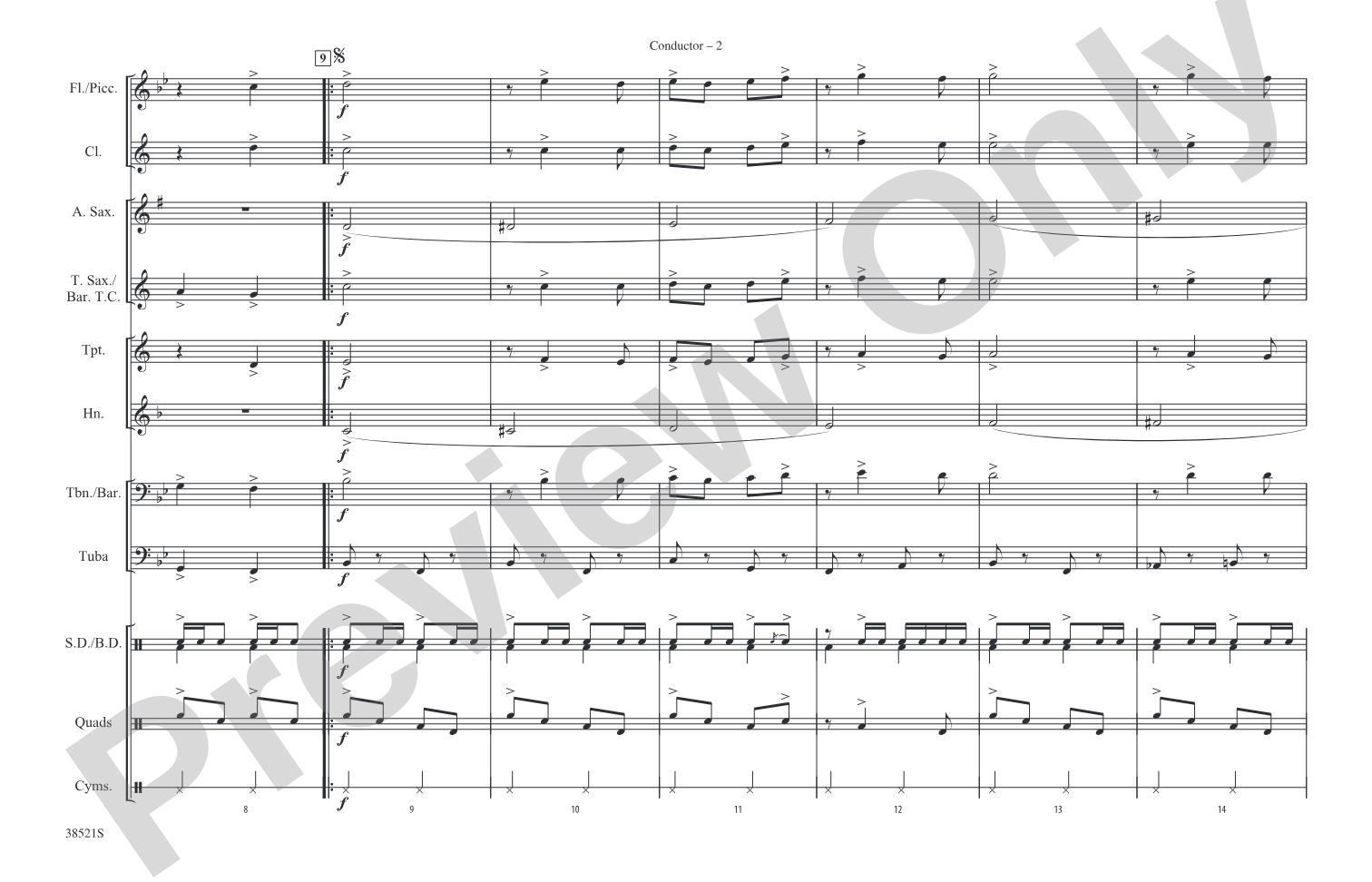 That's Entertainment: Marching Band Conductor Score & Parts