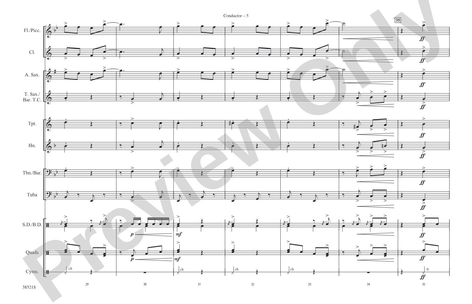 That's Entertainment: Marching Band Conductor Score & Parts
