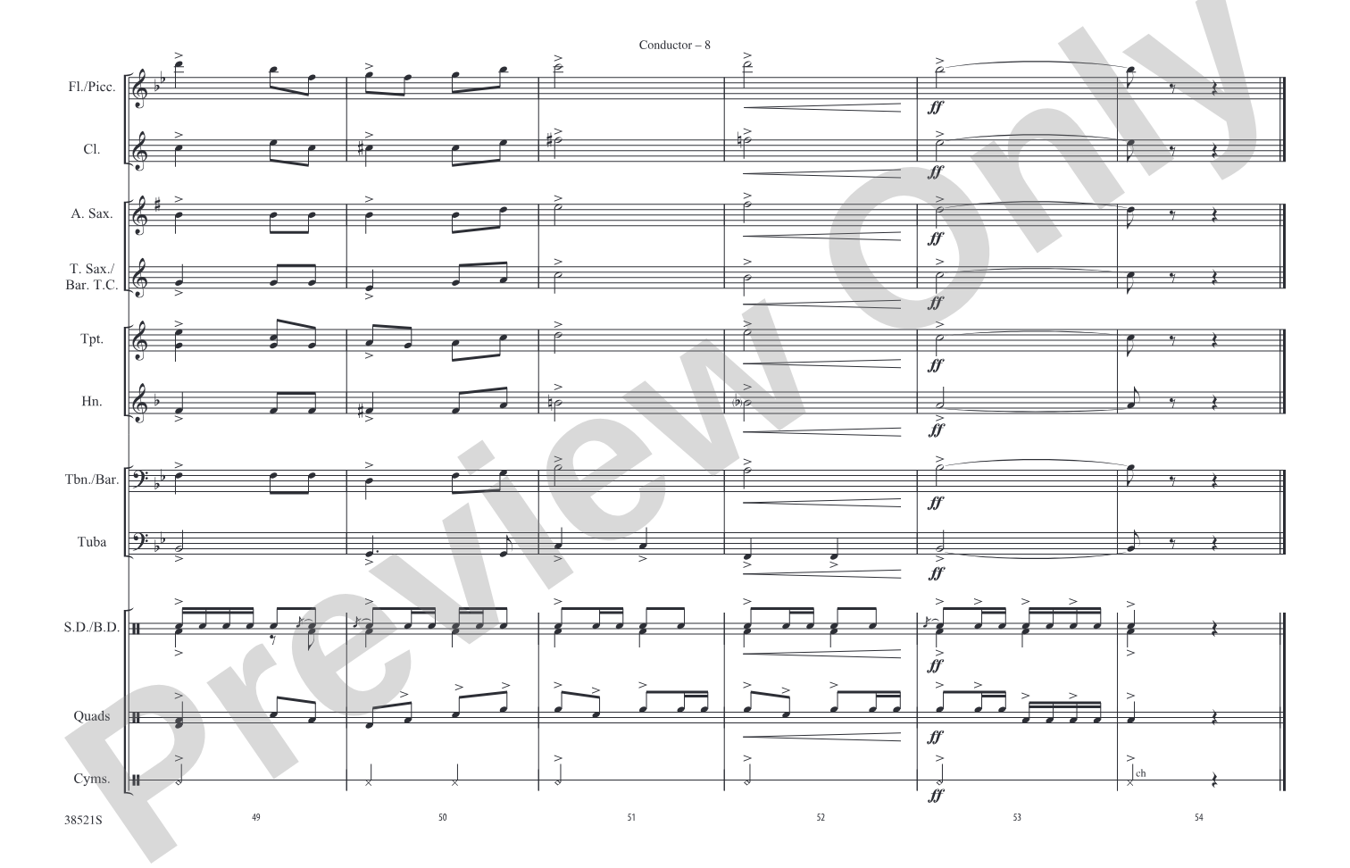 That's Entertainment: Marching Band Conductor Score & Parts