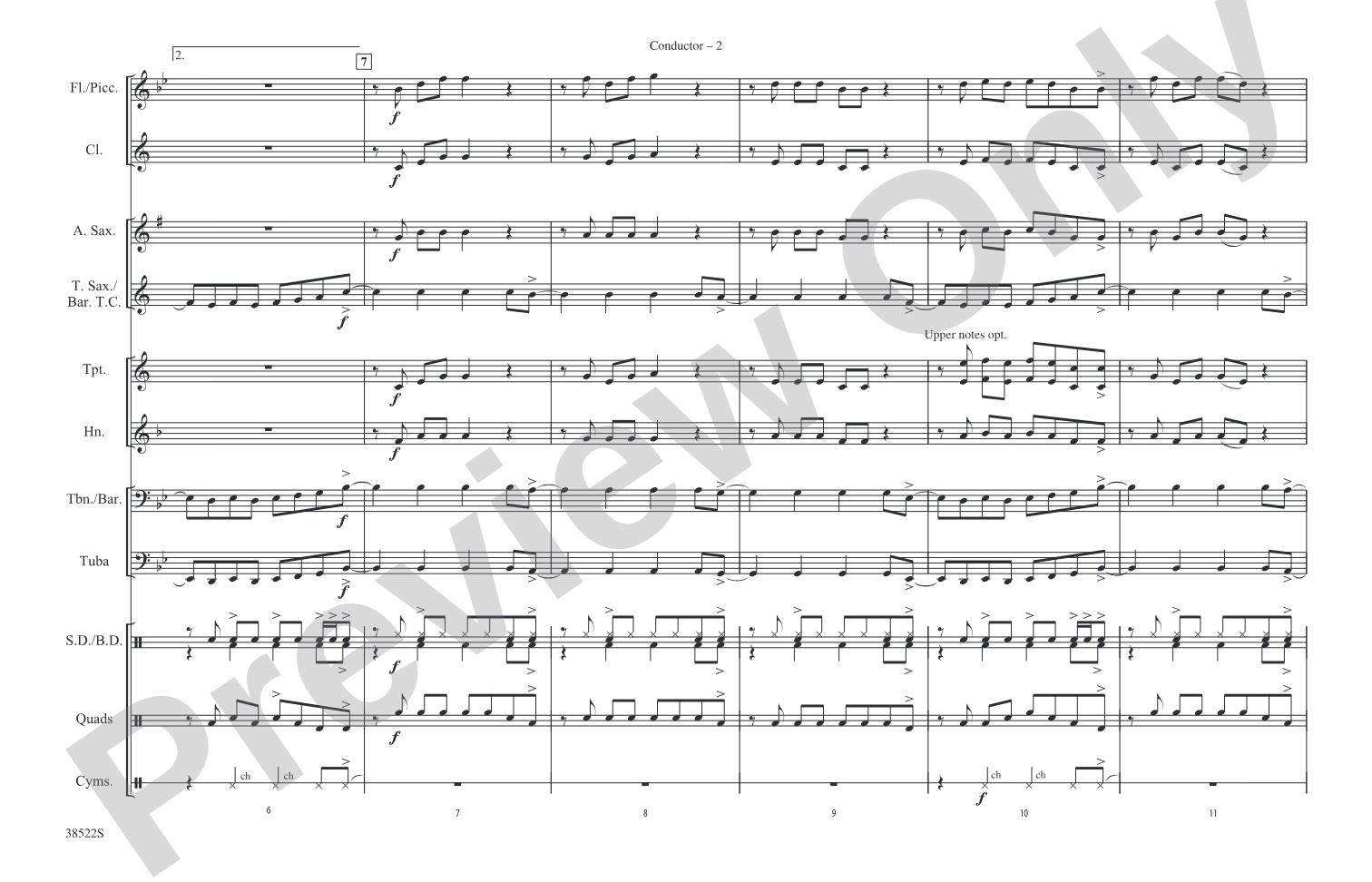 Any Way You Want It: Marching Band Conductor Score & Parts