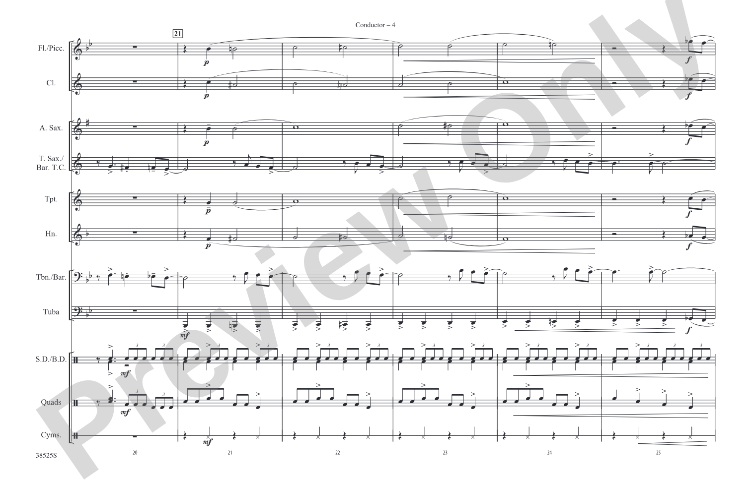 Birth of the Blues: Marching Band Conductor Score & Parts