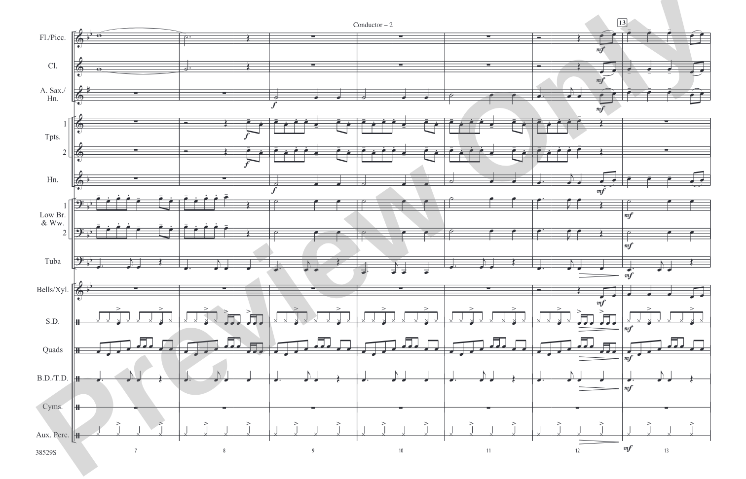 Last Friday Night (T.G.I.F.): Marching Band Conductor Score & Parts