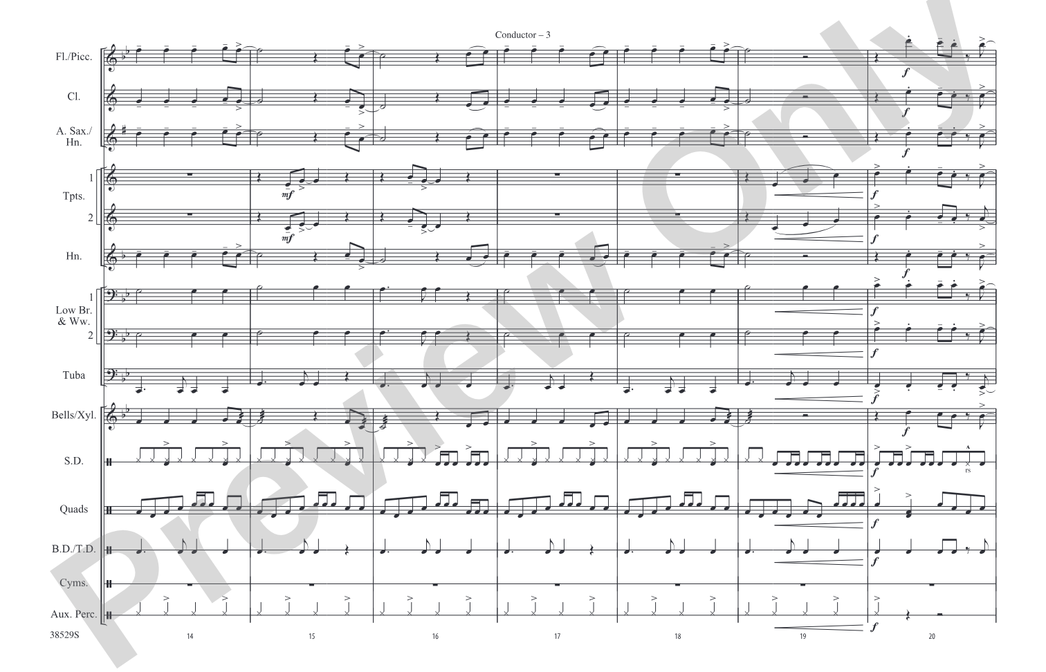 Last Friday Night (T.G.I.F.): Marching Band Conductor Score & Parts