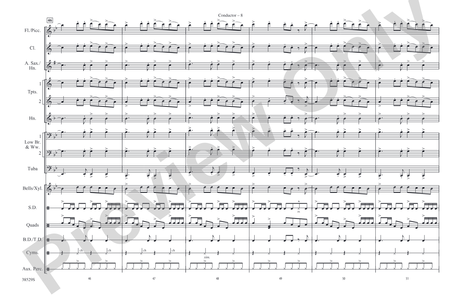Last Friday Night (T.G.I.F.): Marching Band Conductor Score & Parts