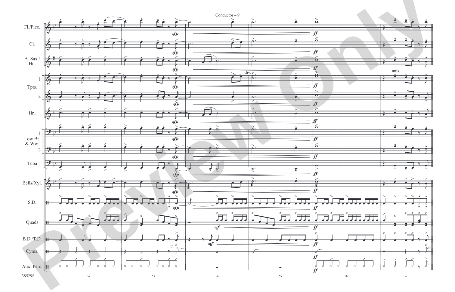 Last Friday Night (T.G.I.F.): Marching Band Conductor Score & Parts