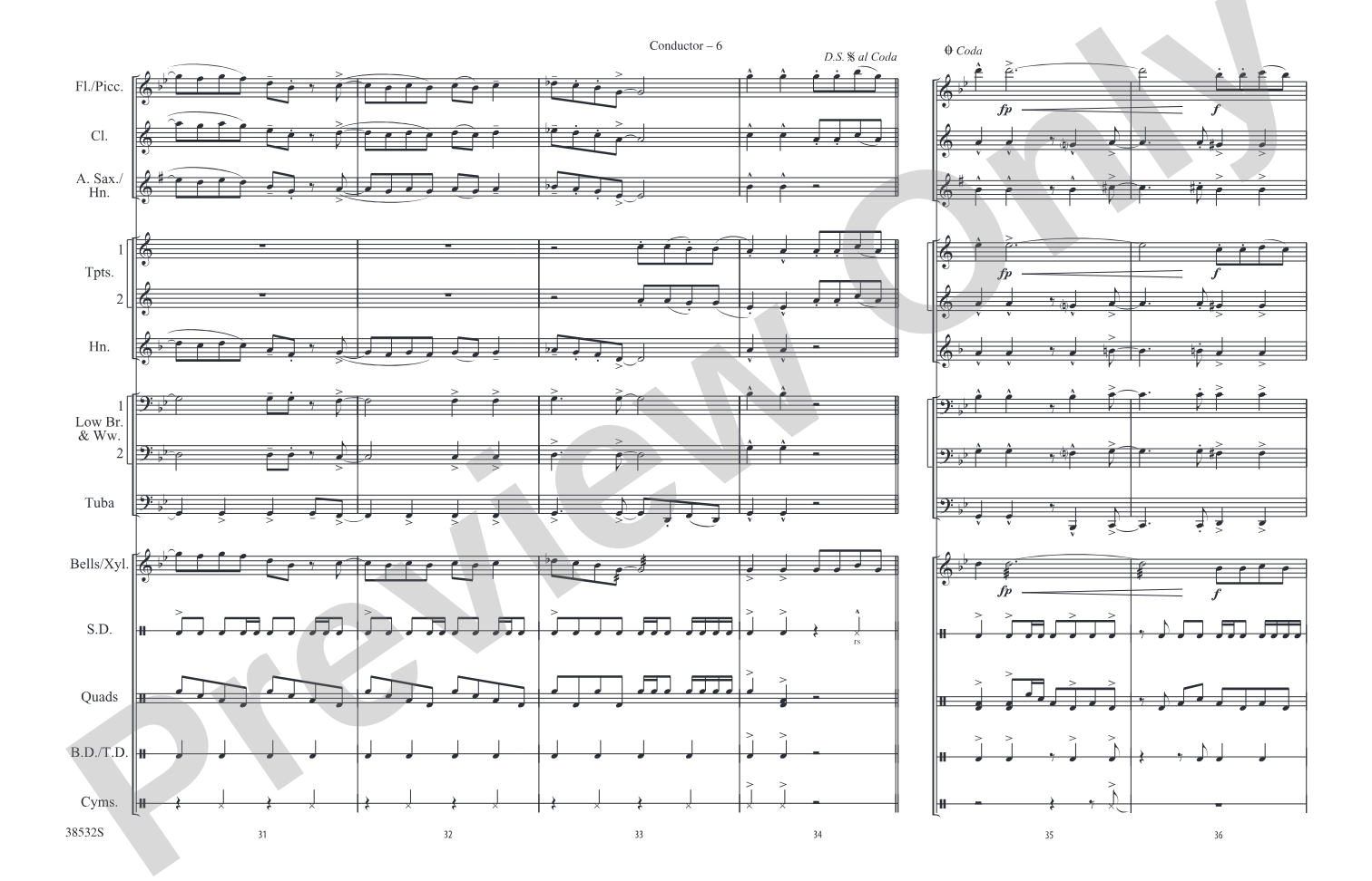 Hot Stuff: Marching Band Conductor Score & Parts
