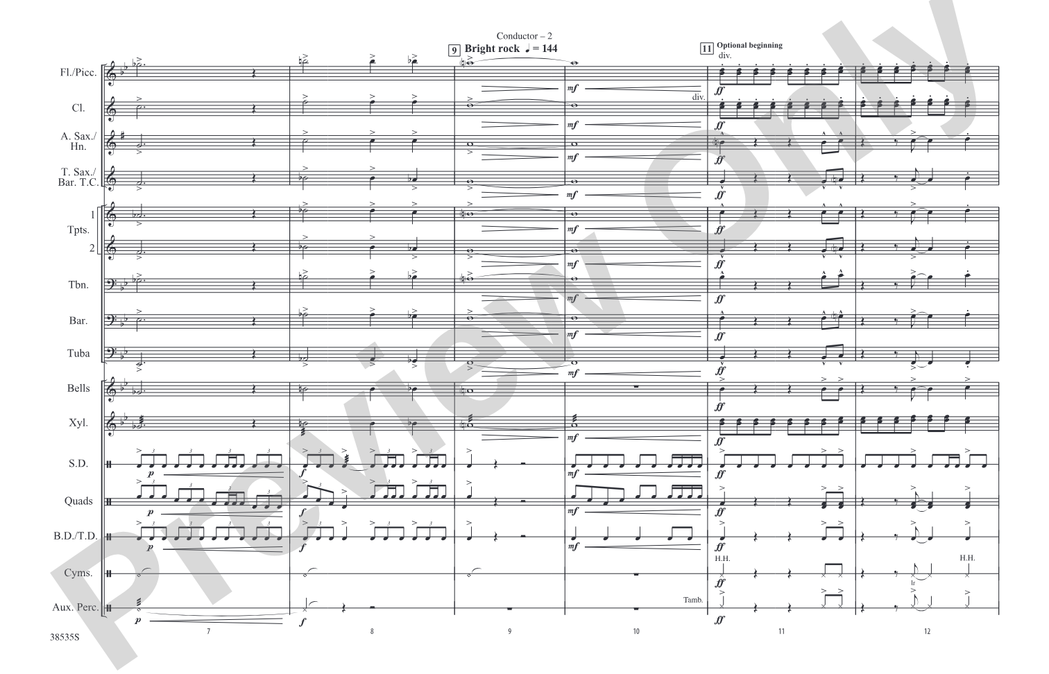 Prologue / Little Shop of Horrors: Marching Band Conductor Score & Parts