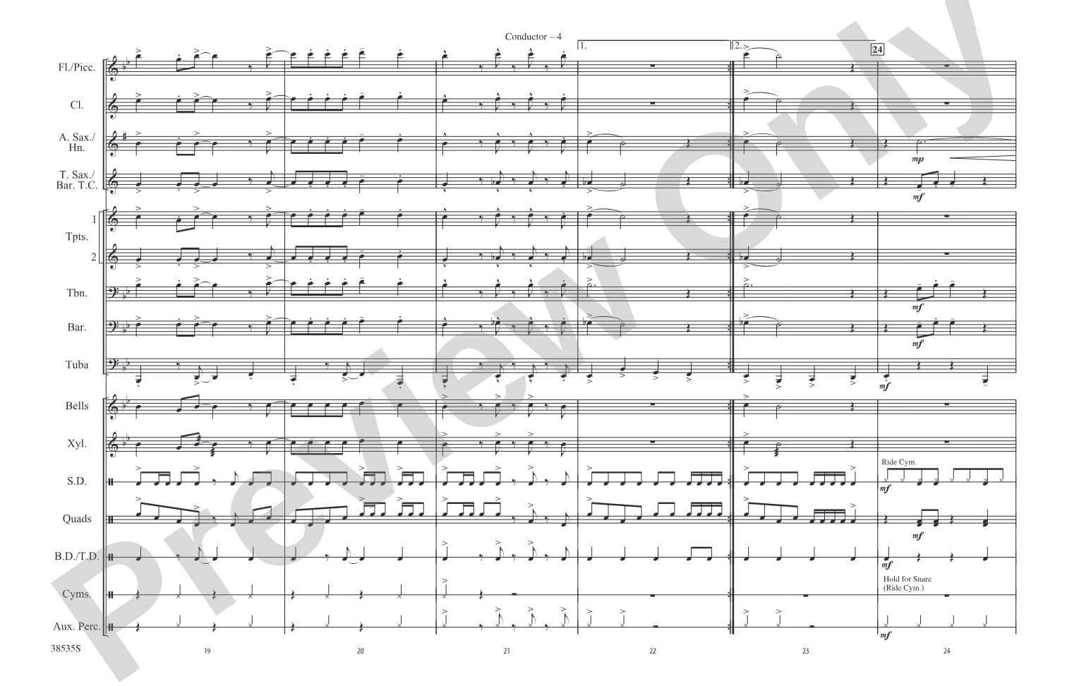 Prologue / Little Shop of Horrors: Marching Band Conductor Score & Parts