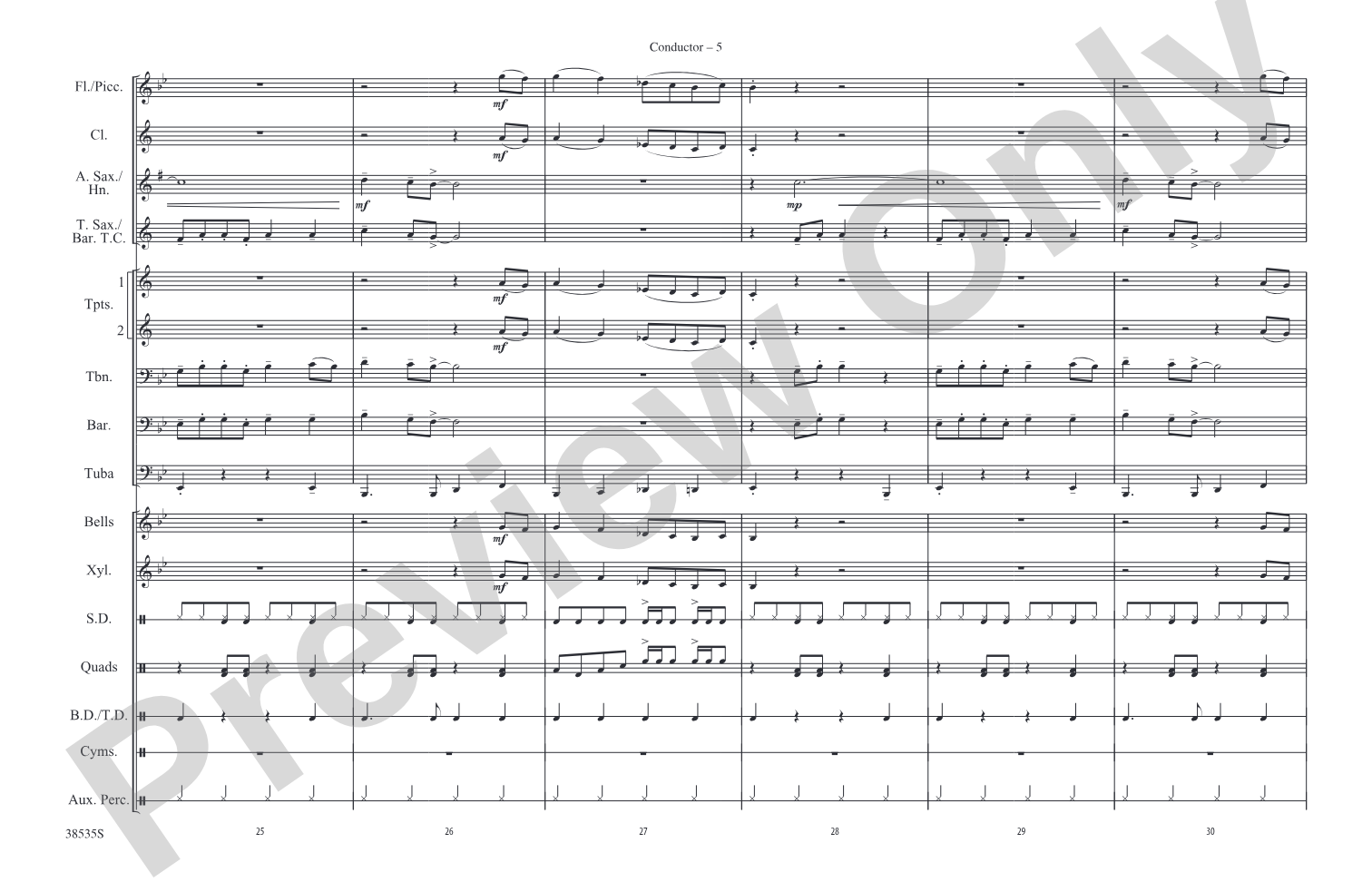 Prologue / Little Shop of Horrors: Marching Band Conductor Score & Parts