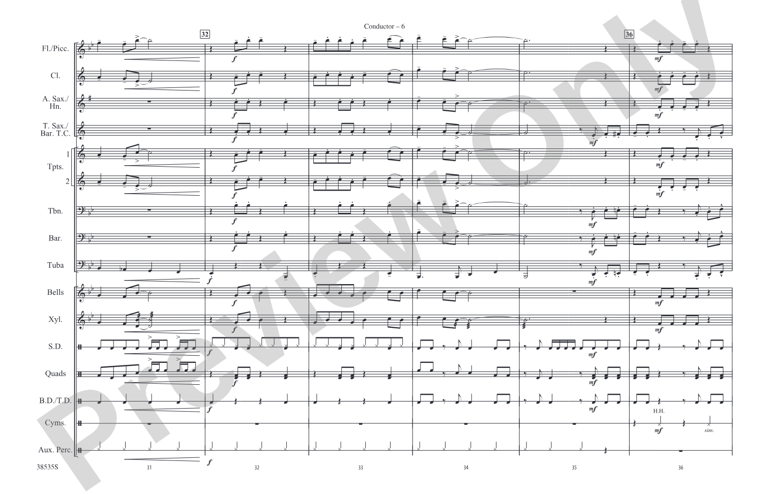 Prologue / Little Shop of Horrors: Marching Band Conductor Score & Parts