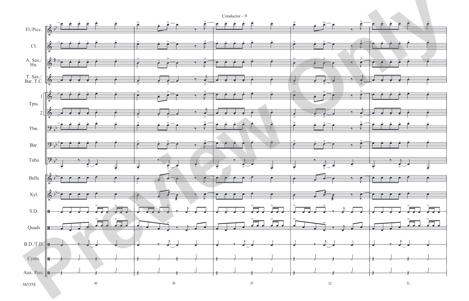 Prologue / Little Shop of Horrors: Marching Band Conductor Score & Parts