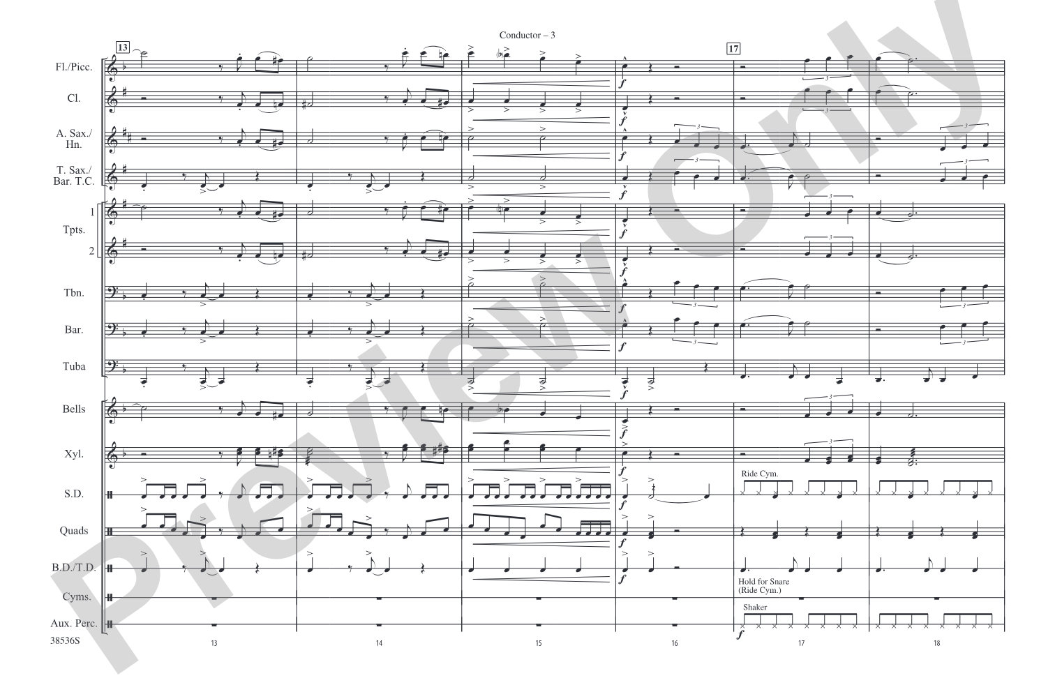 Dentist! / Suddenly, Seymour: Marching Band Conductor Score & Parts