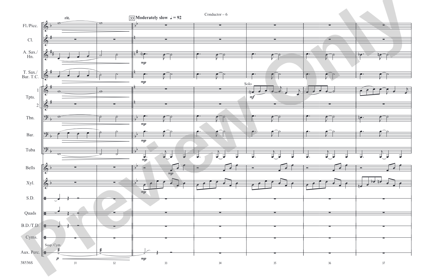 Dentist! / Suddenly, Seymour: Marching Band Conductor Score & Parts