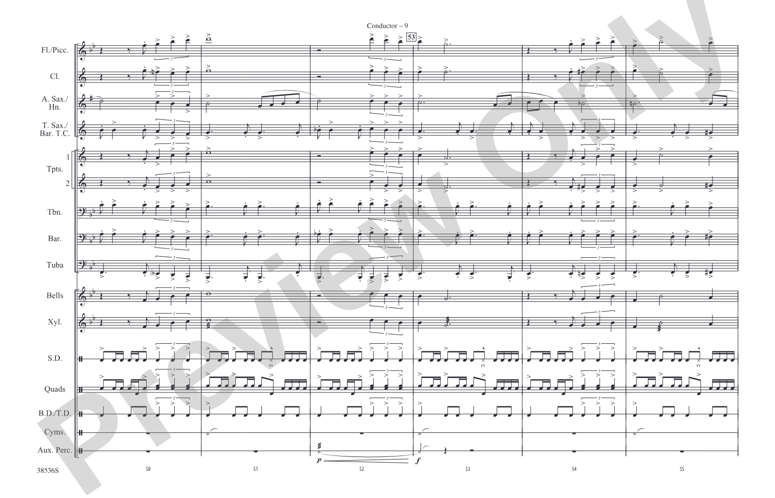 Dentist! / Suddenly, Seymour: Marching Band Conductor Score & Parts