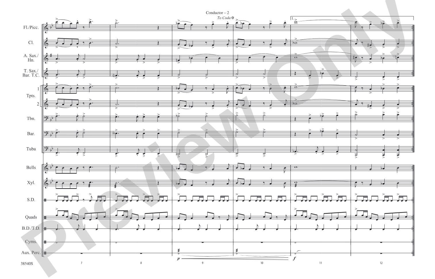 La Fiesta Del Tigre: Score