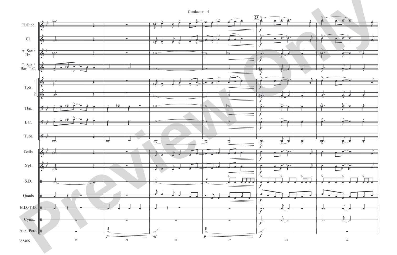 La Fiesta Del Tigre: Score