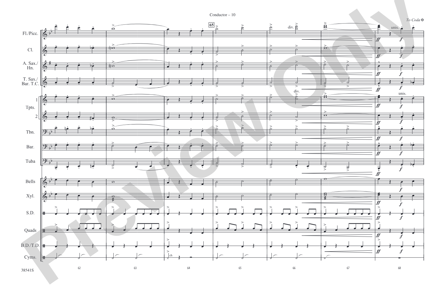 A Star-Spangled March: Marching Band Conductor Score & Parts