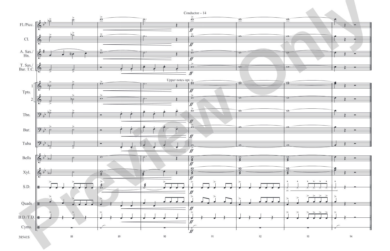 A Star-Spangled March: Marching Band Conductor Score & Parts