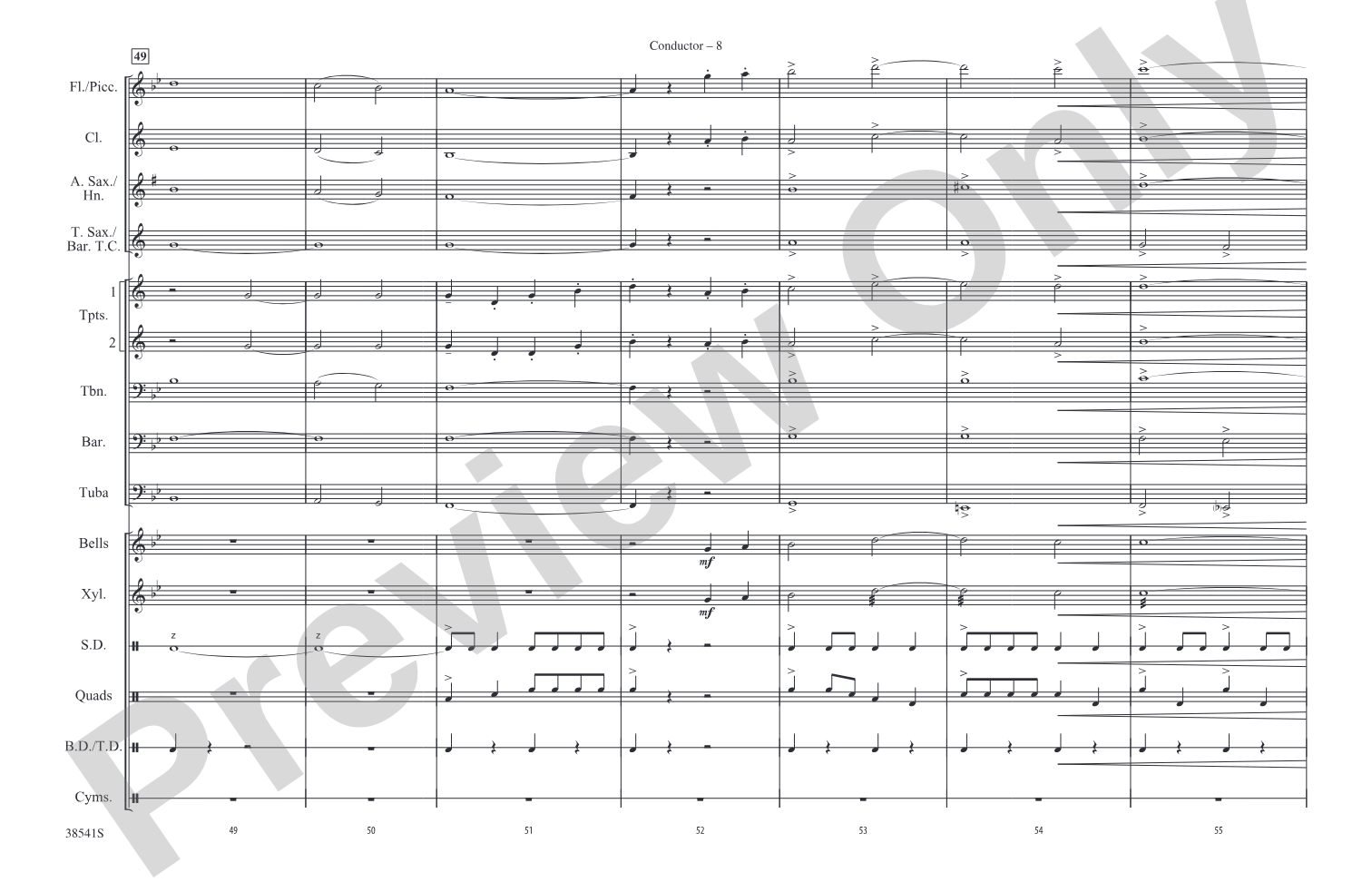 A Star-Spangled March: Marching Band Conductor Score & Parts